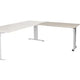 Aanbouwtafel schaffenburg lin-pla126-roba-m25 120x60x65-85cm robson eik, zilver