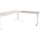 Aanbouwtafel schaffenburg lin-pla126-robw-m25 120x60x65-85cm robson eik, wit