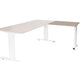 Aanbouwtafel schaffenburg lin-pla086-havw-m25 80x60x65-85cm havana kers, wit