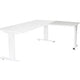 Aanbouwtafel schaffenburg lin-pla086-lrw-m25 80x60x65-85cm grijs, wit