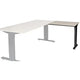Aanbouwtafel schaffenburg lin-pla086-lerz-m25 80x60x65-85cm lindberg eik, zwart