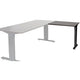 Aanbouwtafel schaffenburg lin-pla086-logz-m25 80x60x65-85cm logan eik, zwart