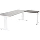 Aanbouwtafel schaffenburg lin-pla086-logw-m25 80x60x65-85cm logan eik, wit