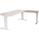 Aanbouwtafel schaffenburg lin-pla086-roba-m25 80x60x65-85cm robson eik, zilver