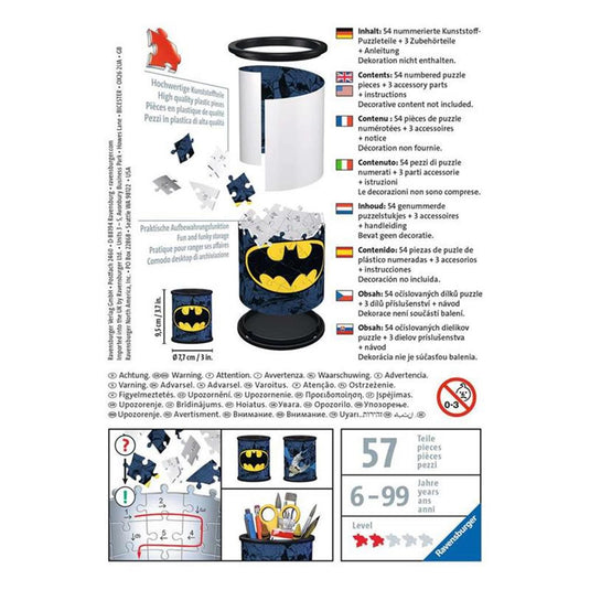Ravensburger pennenbak batman - 3d puzzel - 54 stukjes