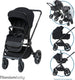 Titanium baby titaniumbaby urban lush black 2-in-1 kinderwagen
