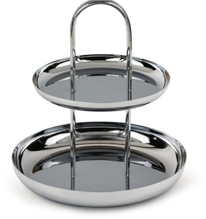 Zilverstad - étagère elana zilver kleur - dienblad rond - moederdag cadeautip!