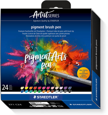 Staedtler - artist series- pigment brush pen set 24 kleuren