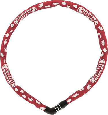 Abus Cijfer kettingslot 4804C 75 - Rood, 4mm - 75cm - Fiets