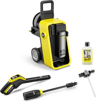 Kärcher k 5 comfort premium connect hogedrukreiniger - slanghaspel - 4-in-1 spuitlans - 145 bar - 500 l u - 40 m² u - app connectie - geschikt voor oa. auto - terras - fietsen - motoren - tuinset en gebieden rondom huis