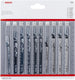 Bosch 2607011169 10-delige decoupeerzaagbladenset - hout