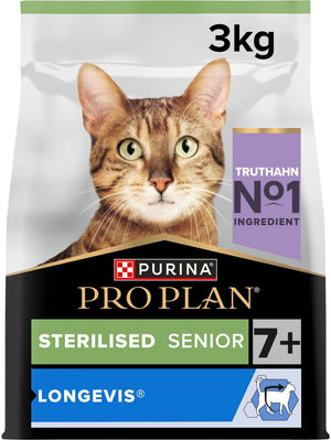 Pro plan - kattenvoer senior sterilised 7+ - rijk aan kalkoen - 3 kg