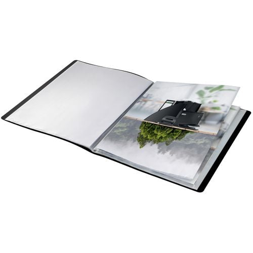 Leitz recycle showalbum a4 co2 neutraal zwart 90% gerecycled plastic 20 hoezen