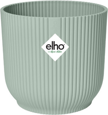 Elho vibes fold rond mini 11 - bloempot voor binnen - 100% gerecycled plastic - ø 11.1 x h 10.5 cm - sorbet groen