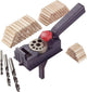 Kwb deuvel professioneel deuvelkaliber, complete set inclusief cv-houtboor en houtdeuvel, universele boorhulp voor rechte gaten van ø 3 3,3, 4 4,2, 5 6 6,8, 8 10 12 mm