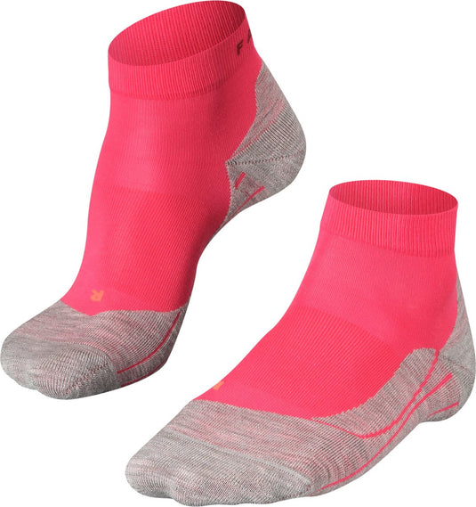 Falke ru4 short anti-blaar katoen functioneel materiaal hardloopsokken dames rood - maat 41-42