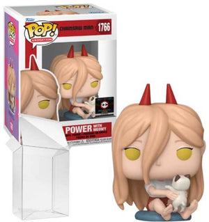 Funko pop! animation: chainsaw man - power with meowy #1766 chalice collectibles exclusive
