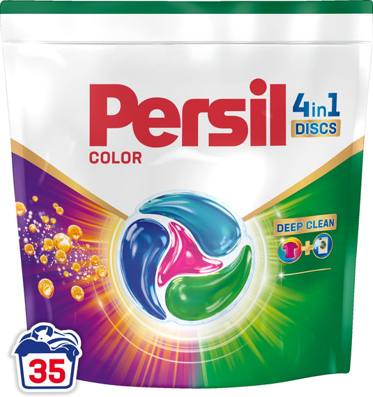 Persil discs color - wascapsules - krachtige vlekverwijdering - hygiënische frisheid - gekleurde was - 35 wasbeurten