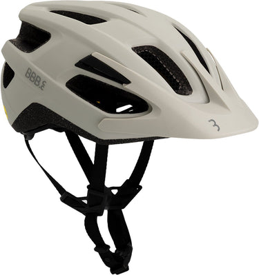 Bbb cycling dune mips 3.0 fidlock fietshelm volwassenen - mtb helm racefiets helm - wielrenhelm - fietshelm dames - fietshelm heren - mat grijs wit maat s (52-55cm) - bhe-23