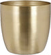 Mica decorations plantenpot - metaal - goud - d20 x h19 cm - bloempot