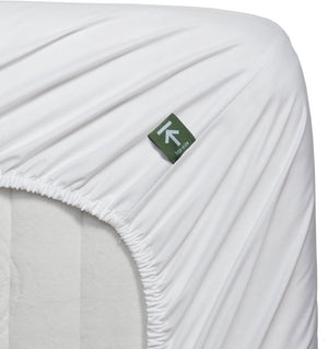 Beddinghouse percale katoen - splittopper hoeslaken - 180x220 - wit