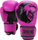 Super pro combat gear talent (kick)bokshandschoenen roze zwart 6oz