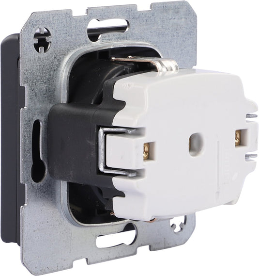 Berker q1 inbouw wandcontactdoos met klep antraciet