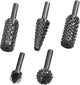 Wolfcraft - rasp set 5 stuks - verzinkboor - frezenset - houtfrees - 2540000