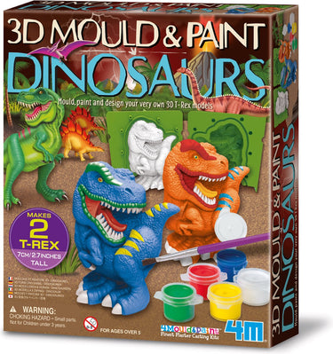 4m gieten en verven 3d dino