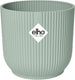 Elho vibes fold rond mini 7 - bloempot voor binnen - 100% gerecycled plastic - ø 7.0 x h 6.5 cm - sorbet groen