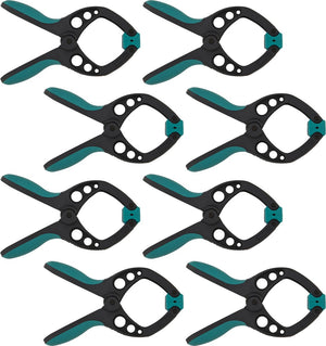 Wolfcraft - 8 veerklemmen pro - veerklem 40 mm - zeilklem - marktklem - extra sterk - zeilklemmen - 8651000