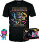 Marvel funko the avengers verzamelfiguur tshirt set -s- pop! tee box thanos blacklight zwart
