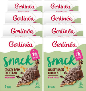 Gerlinea gerlinéa - tussendoortje - crusty snack - pure chocolade - 8 x 102 gr