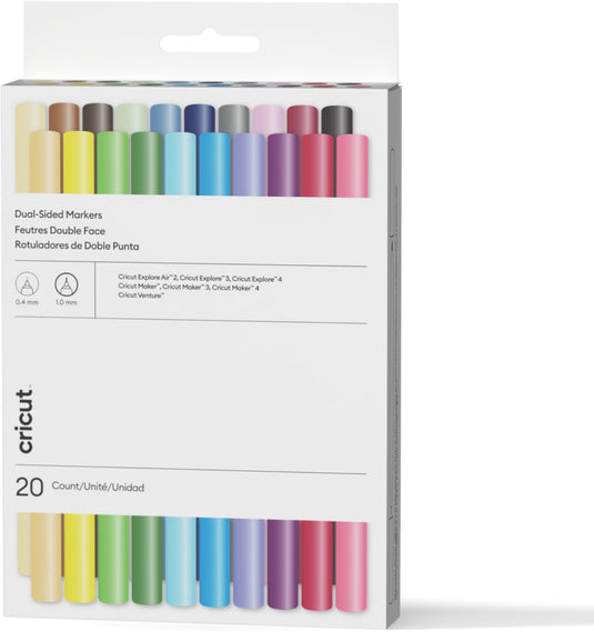 Cricut ™ dual-tip markers – ultimate (20 stuks)