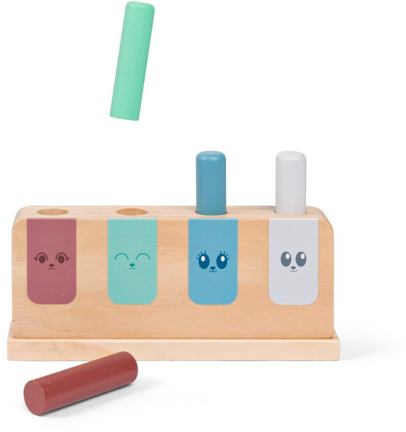 Afbeelding laden in galerijviewer, Bs toys pop-up toy ga532 – houten baby speelgoed 18+ maanden – motoriekspel
