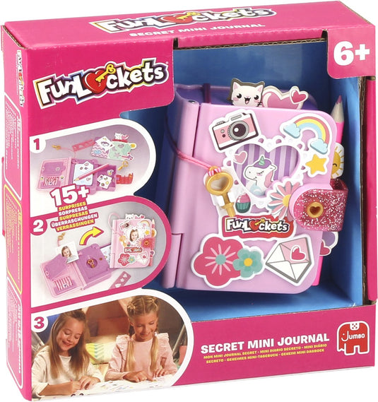 Funlockets jumbo - - secret mini journal - dagboek voor meisjes 6 jaar - met 15+ verrassingen