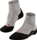 Falke tk5 short anti-blaar dun wol functioneel materiaal wandelsokken heren grijs - maat 39-41