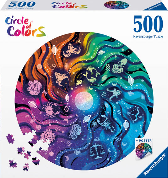 Ravensburger circle of colors astrologie - legpuzzel - 500 stukjes