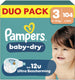 Pampers baby-dry maat 3 - 104 luiers - 6kg-10kg - tot 100% lekvrij comfortabele nacht