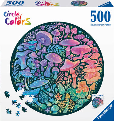 Ravensburger circle of colors champignons - legpuzzel - 500 stukjes