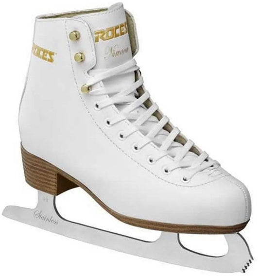 Roces - nirvana - kunstschaatsen - schaatsen dames - wit - extra enkelsteun comfort warmvoering - maat eu 40