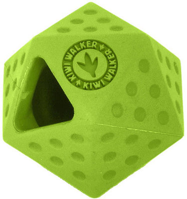 Kiwi walker ** hondenspeelgoed - let's play - icosaball groen tpr - 6 x 7 cm - fooddispencer - apporteren - drijvend , stuiterend - zeer sterk
