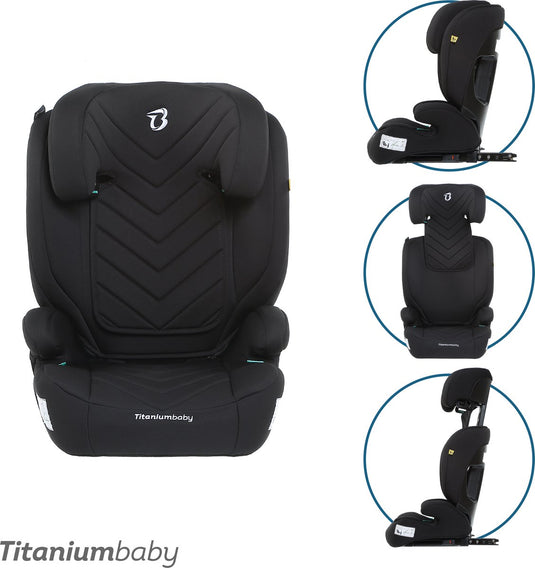 Titanium baby titaniumbaby autostoel vidar met isofix i-size (r129) zwart