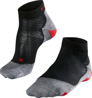 Falke ru5 short anti-blaar functioneel materiaal hardloopsokken dames zwart - maat 39-40
