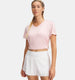 Under armour tech short sleevev- twist dames sportshirt - roze