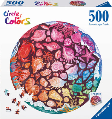 Ravensburger legpuzzel circle of colors zeeschelpen, 500st.