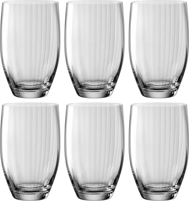Leonardo poesia longdrinkglas 460ml grijs - set 6