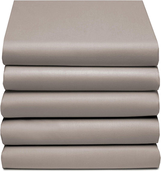 Cinderella weekend - topper hoeslaken (tot 15 cm) - katoen - 180x210 cm - taupe