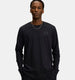 Under armour ua sportstyle left chest ls-blk heren sportshirt - zwart - pitch grijs