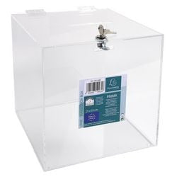 Box met afsluitbare deksel 25cm transparant